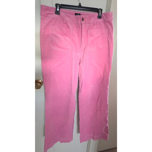 J. Crew Factory Lizzie Wide Leg Patch Pocket Corduroy Pants - Picture 3 of 4